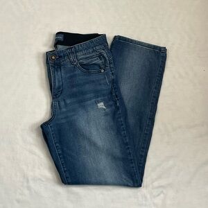 Democracy Ab Solution High Rise Straight Leg Blue Jeans 10